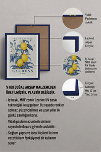 HOMEPACK Ahşap Çerçeveli Tablo Çerçeveli Poster Sanatsal Modern Duvar Dekoru TK-775