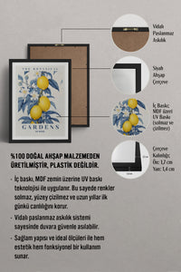 HOMEPACK Ahşap Çerçeveli Tablo Çerçeveli Poster Sanatsal Modern Duvar Dekoru TK-775