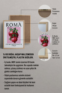 HOMEPACK Ahşap Çerçeveli Tablo Çerçeveli Poster Sanatsal Modern Duvar Dekoru TK-776