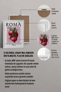 HOMEPACK Ahşap Çerçeveli Tablo Çerçeveli Poster Sanatsal Modern Duvar Dekoru TK-776