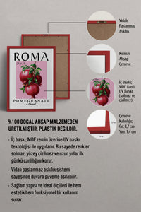 HOMEPACK Ahşap Çerçeveli Tablo Çerçeveli Poster Sanatsal Modern Duvar Dekoru TK-776