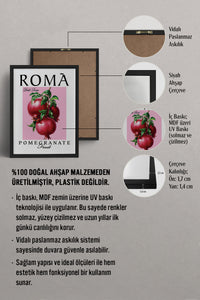 HOMEPACK Ahşap Çerçeveli Tablo Çerçeveli Poster Sanatsal Modern Duvar Dekoru TK-776