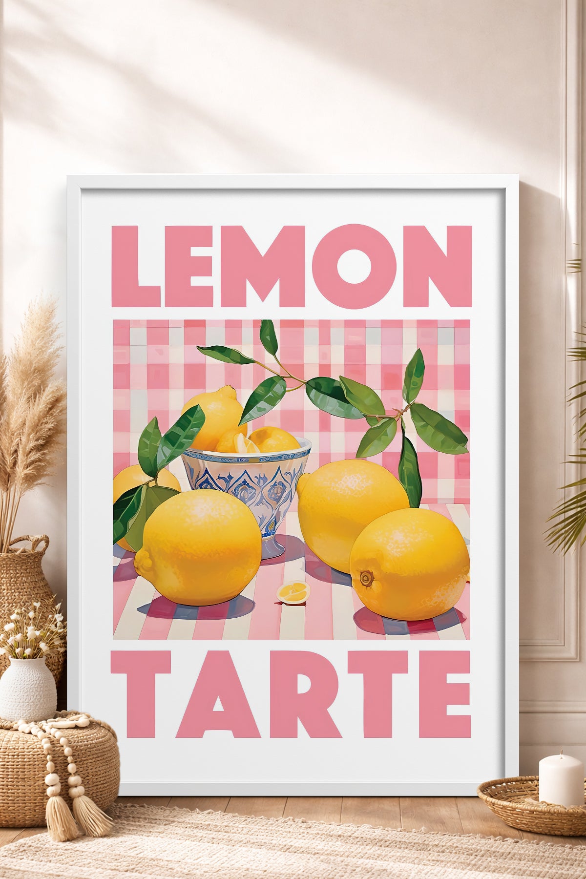 HOMEPACK Ahşap Çerçeveli Tablo Çerçeveli Poster Sanatsal Modern Duvar Dekoru TK-777