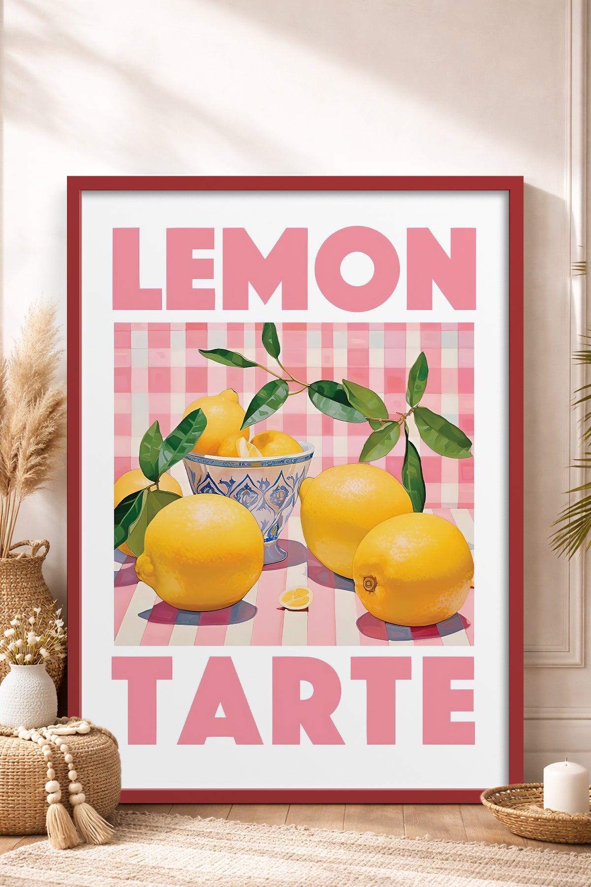 HOMEPACK Ahşap Çerçeveli Tablo Çerçeveli Poster Sanatsal Modern Duvar Dekoru TK-777