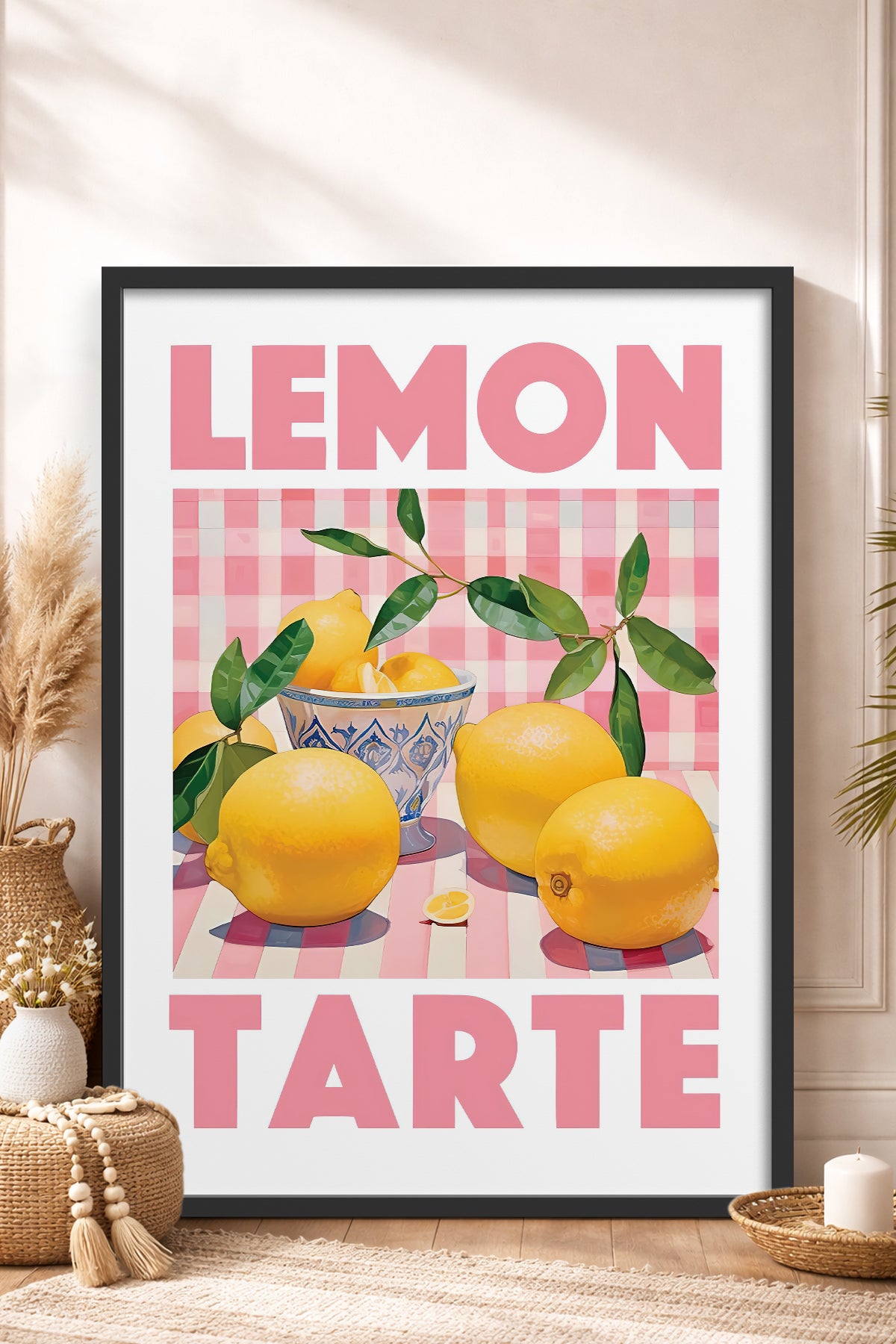 HOMEPACK Ahşap Çerçeveli Tablo Çerçeveli Poster Sanatsal Modern Duvar Dekoru TK-777