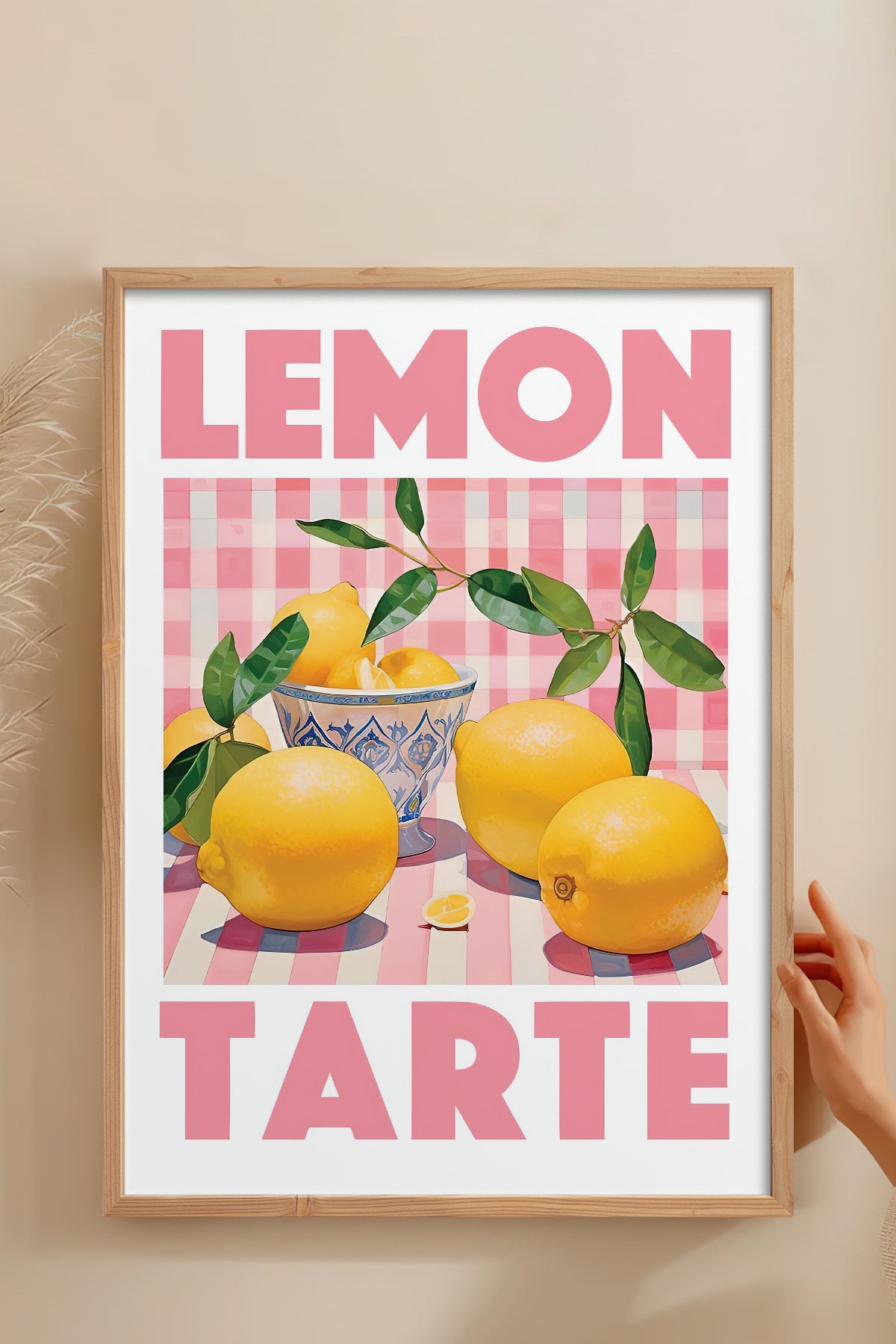 HOMEPACK Ahşap Çerçeveli Tablo Çerçeveli Poster Sanatsal Modern Duvar Dekoru TK-777