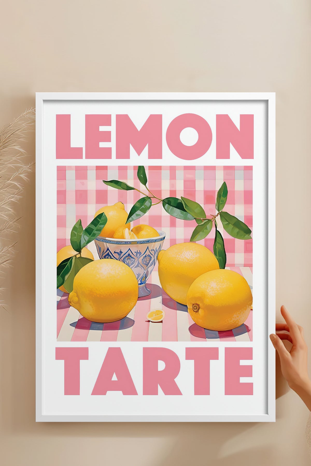 HOMEPACK Ahşap Çerçeveli Tablo Çerçeveli Poster Sanatsal Modern Duvar Dekoru TK-777
