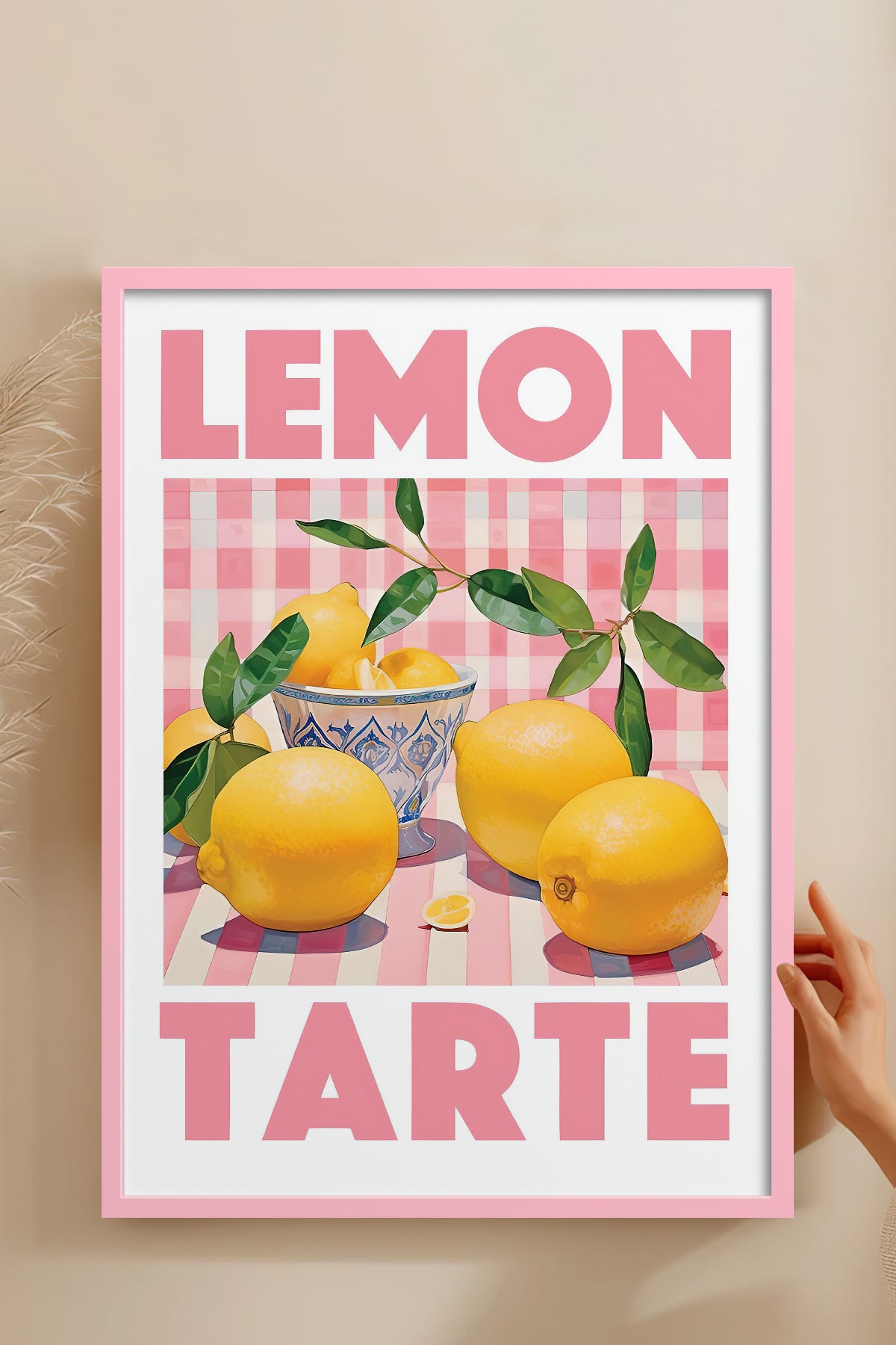 HOMEPACK Ahşap Çerçeveli Tablo Çerçeveli Poster Sanatsal Modern Duvar Dekoru TK-777