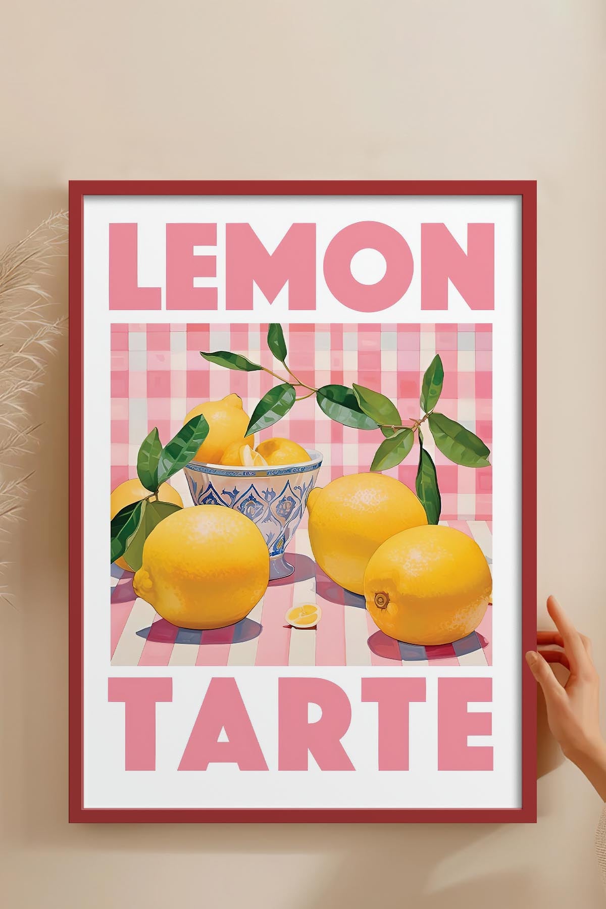 HOMEPACK Ahşap Çerçeveli Tablo Çerçeveli Poster Sanatsal Modern Duvar Dekoru TK-777