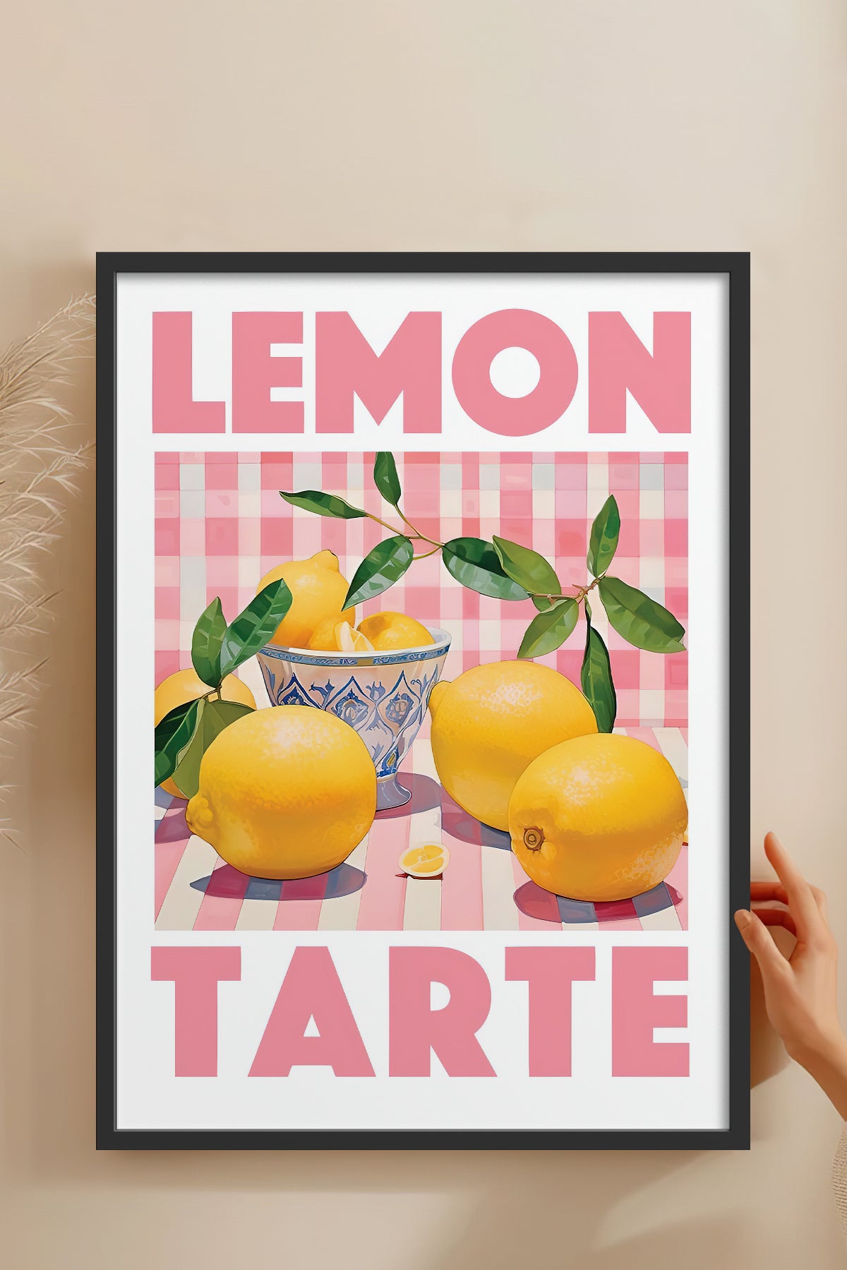 HOMEPACK Ahşap Çerçeveli Tablo Çerçeveli Poster Sanatsal Modern Duvar Dekoru TK-777