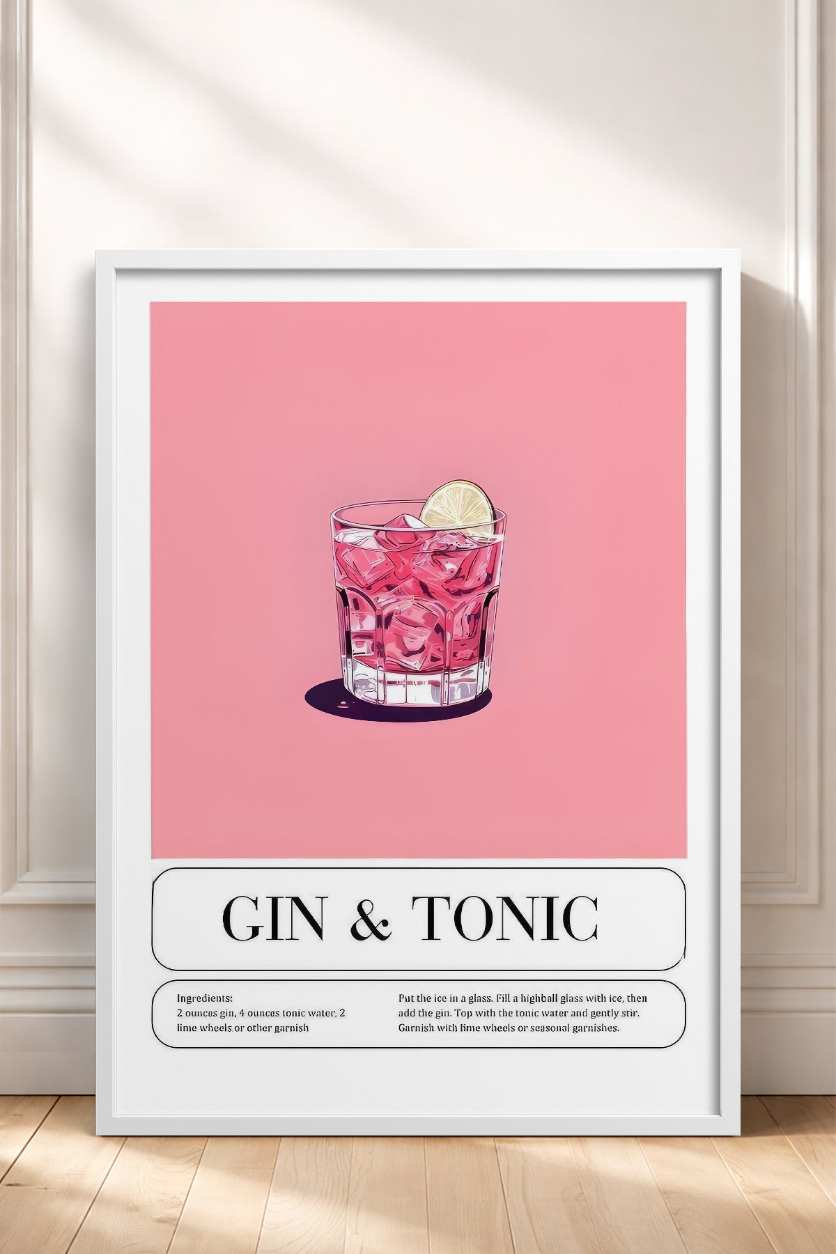 HOMEPACK Ahşap Çerçeveli Tablo Çerçeveli Poster Sanatsal Modern Duvar Dekoru TK-778