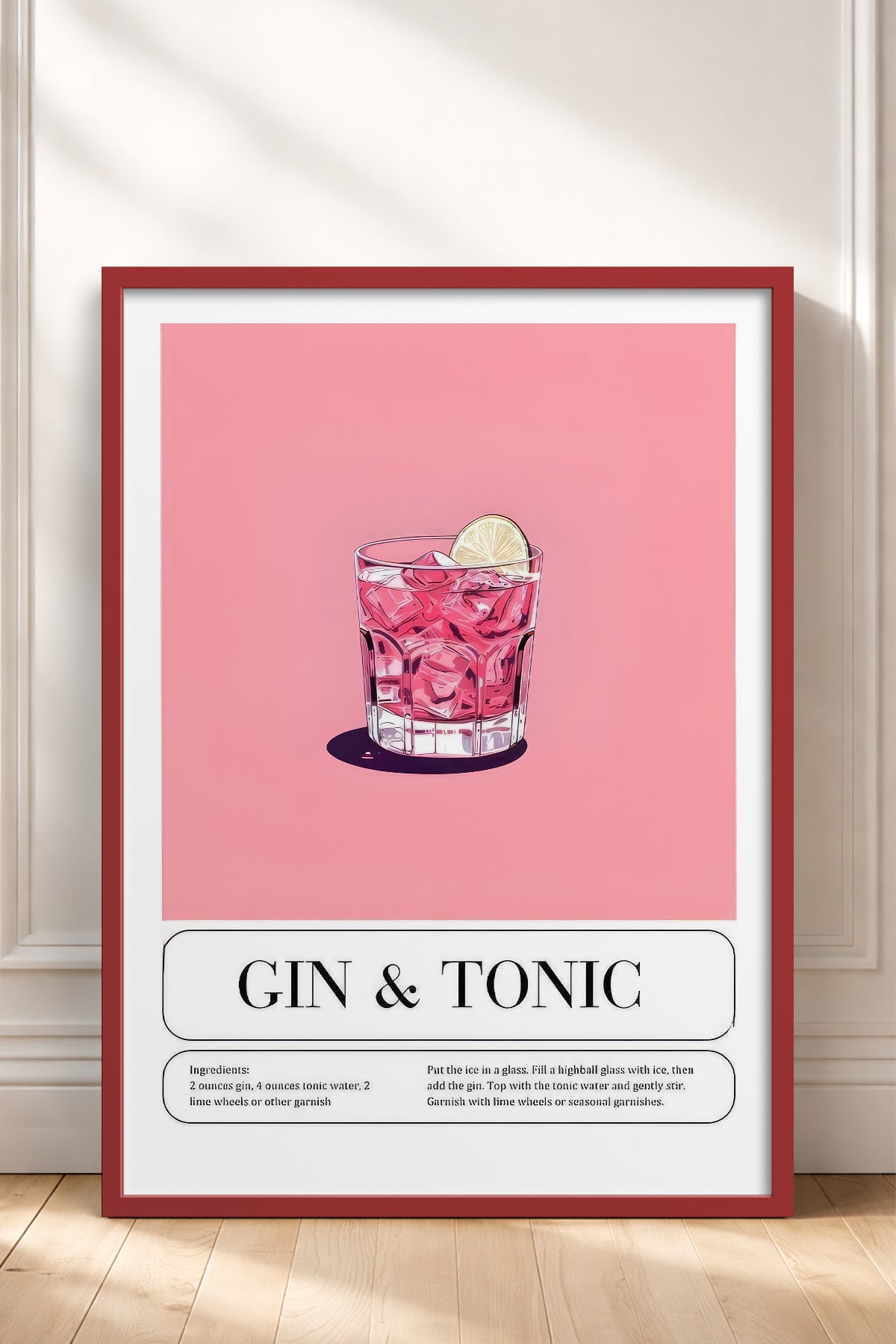 HOMEPACK Ahşap Çerçeveli Tablo Çerçeveli Poster Sanatsal Modern Duvar Dekoru TK-778