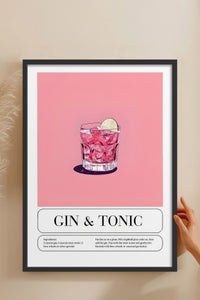 HOMEPACK Ahşap Çerçeveli Tablo Çerçeveli Poster Sanatsal Modern Duvar Dekoru TK-778