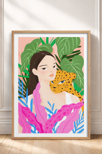 HOMEPACK Ahşap Çerçeveli Tablo Çerçeveli Poster Sanatsal Modern Duvar Dekoru TK-780