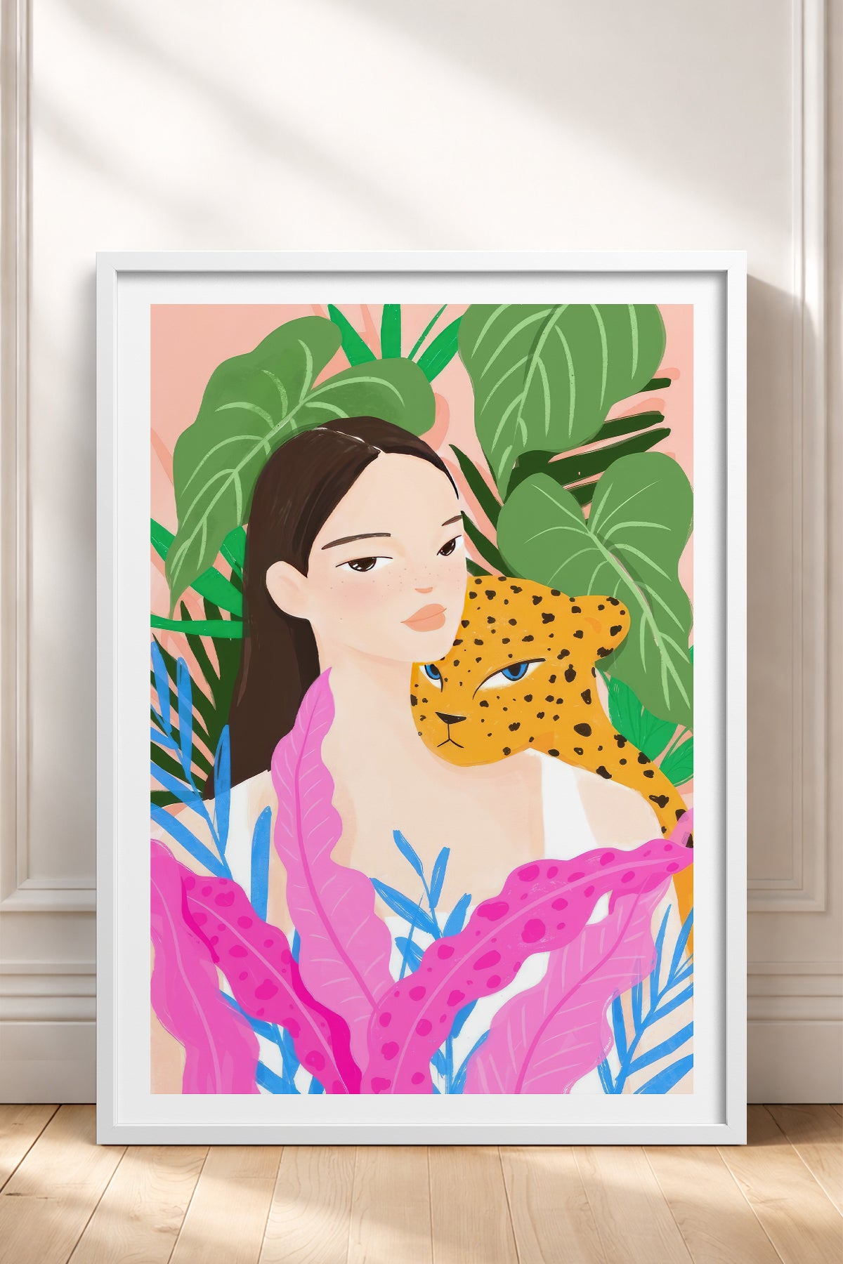 HOMEPACK Ahşap Çerçeveli Tablo Çerçeveli Poster Sanatsal Modern Duvar Dekoru TK-780