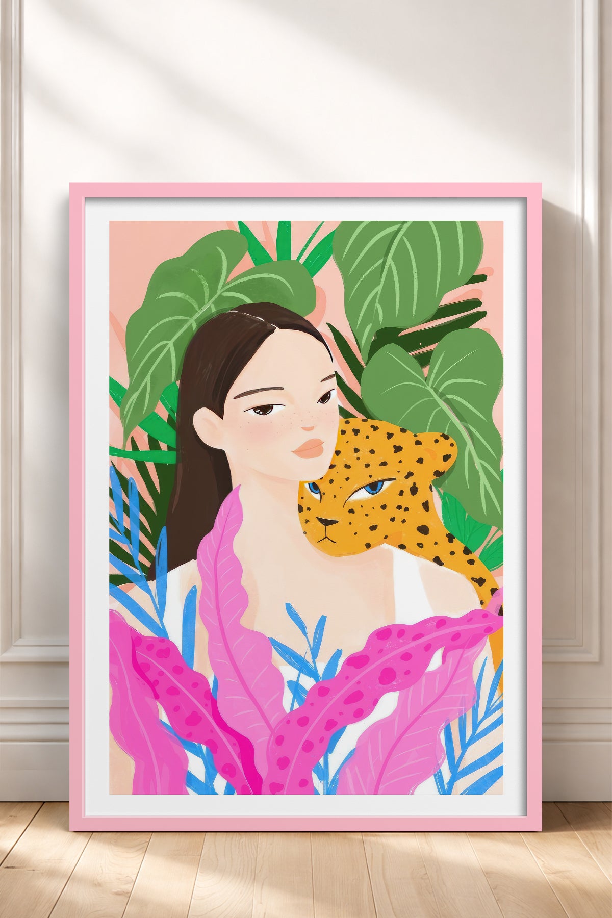 HOMEPACK Ahşap Çerçeveli Tablo Çerçeveli Poster Sanatsal Modern Duvar Dekoru TK-780