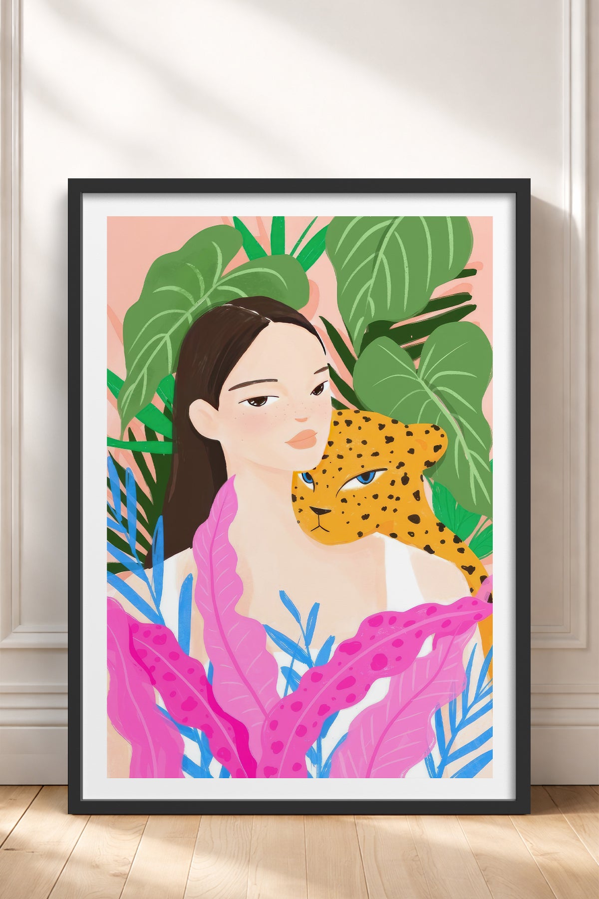 HOMEPACK Ahşap Çerçeveli Tablo Çerçeveli Poster Sanatsal Modern Duvar Dekoru TK-780