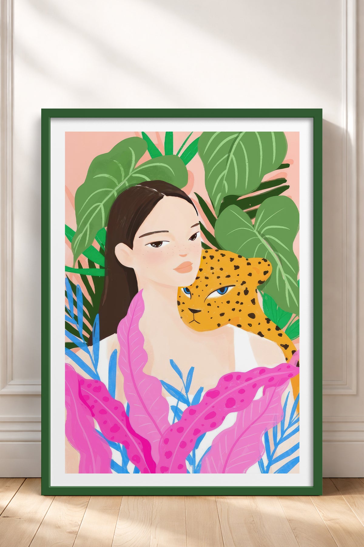 HOMEPACK Ahşap Çerçeveli Tablo Çerçeveli Poster Sanatsal Modern Duvar Dekoru TK-780