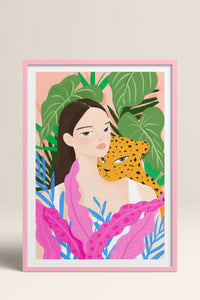 HOMEPACK Ahşap Çerçeveli Tablo Çerçeveli Poster Sanatsal Modern Duvar Dekoru TK-780