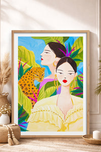 HOMEPACK Ahşap Çerçeveli Tablo Çerçeveli Poster Sanatsal Modern Duvar Dekoru TK-781