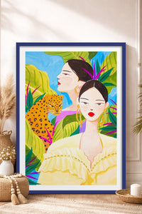 HOMEPACK Ahşap Çerçeveli Tablo Çerçeveli Poster Sanatsal Modern Duvar Dekoru TK-781