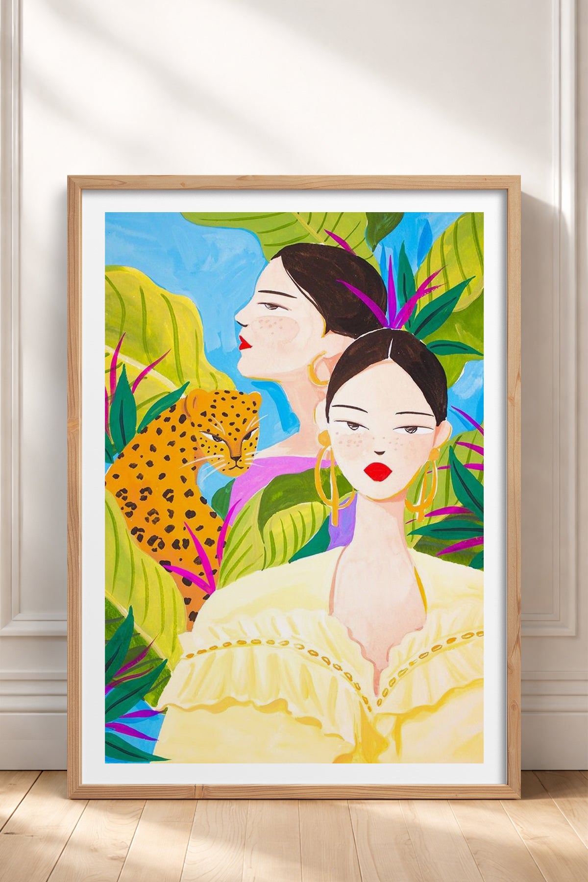HOMEPACK Ahşap Çerçeveli Tablo Çerçeveli Poster Sanatsal Modern Duvar Dekoru TK-781