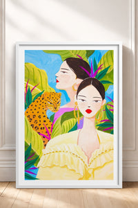HOMEPACK Ahşap Çerçeveli Tablo Çerçeveli Poster Sanatsal Modern Duvar Dekoru TK-781