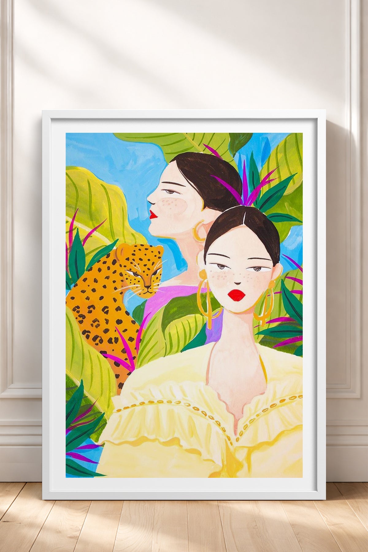 HOMEPACK Ahşap Çerçeveli Tablo Çerçeveli Poster Sanatsal Modern Duvar Dekoru TK-781