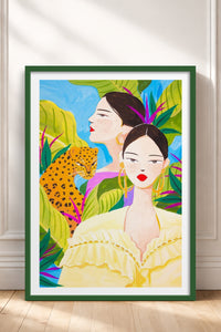HOMEPACK Ahşap Çerçeveli Tablo Çerçeveli Poster Sanatsal Modern Duvar Dekoru TK-781