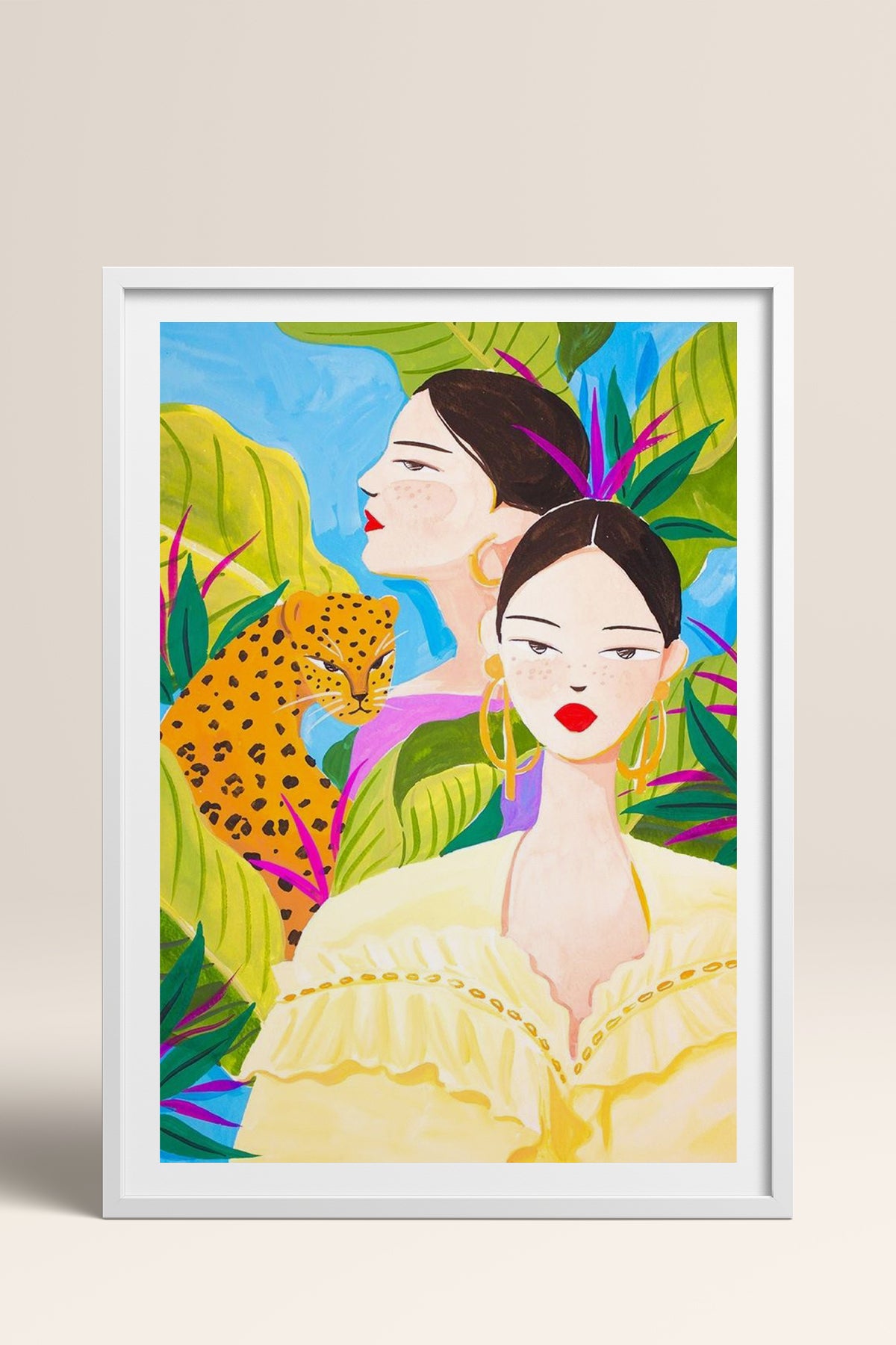 HOMEPACK Ahşap Çerçeveli Tablo Çerçeveli Poster Sanatsal Modern Duvar Dekoru TK-781