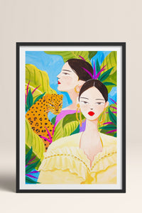 HOMEPACK Ahşap Çerçeveli Tablo Çerçeveli Poster Sanatsal Modern Duvar Dekoru TK-781