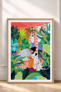 HOMEPACK Ahşap Çerçeveli Tablo Çerçeveli Poster Sanatsal Modern Duvar Dekoru TK-782