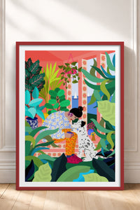 HOMEPACK Ahşap Çerçeveli Tablo Çerçeveli Poster Sanatsal Modern Duvar Dekoru TK-782