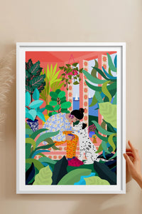 HOMEPACK Ahşap Çerçeveli Tablo Çerçeveli Poster Sanatsal Modern Duvar Dekoru TK-782