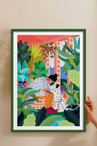HOMEPACK Ahşap Çerçeveli Tablo Çerçeveli Poster Sanatsal Modern Duvar Dekoru TK-782