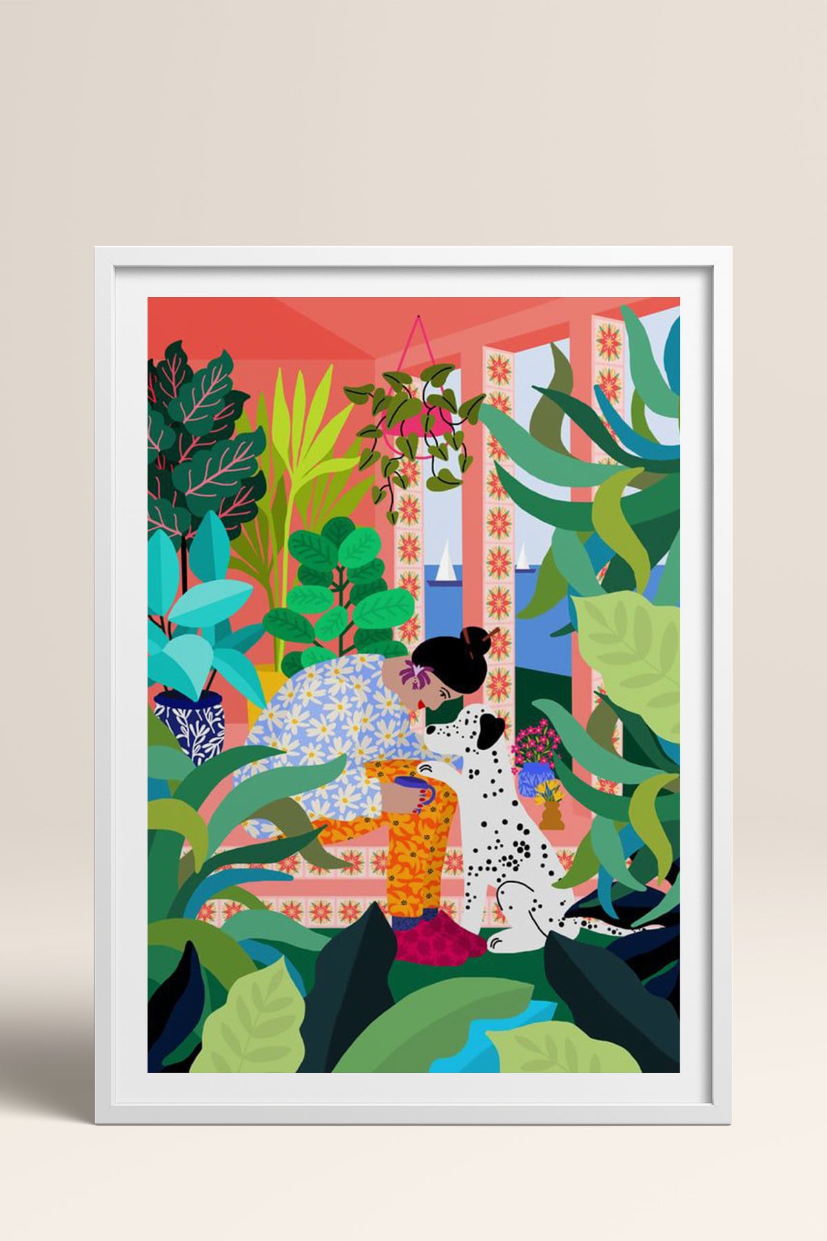 HOMEPACK Ahşap Çerçeveli Tablo Çerçeveli Poster Sanatsal Modern Duvar Dekoru TK-782