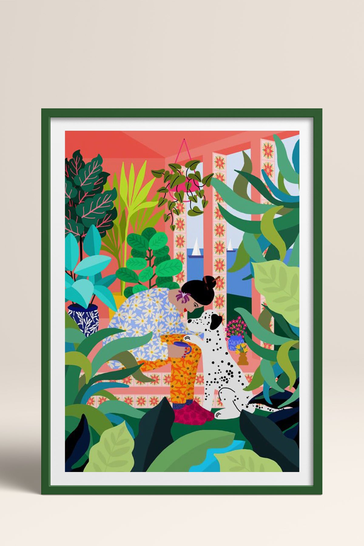 HOMEPACK Ahşap Çerçeveli Tablo Çerçeveli Poster Sanatsal Modern Duvar Dekoru TK-782