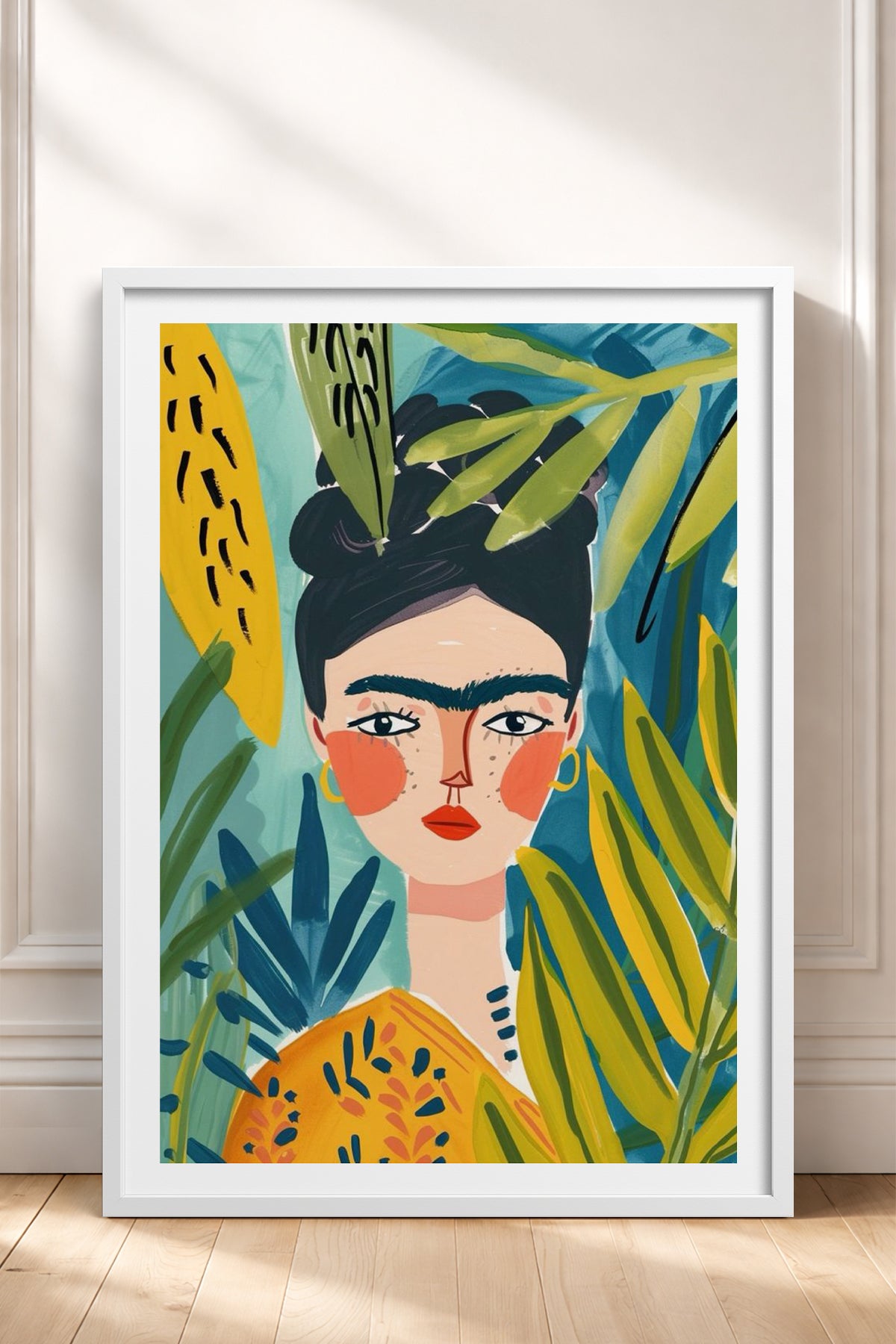 HOMEPACK Ahşap Çerçeveli Tablo Çerçeveli Poster Sanatsal Modern Duvar Dekoru TK-783