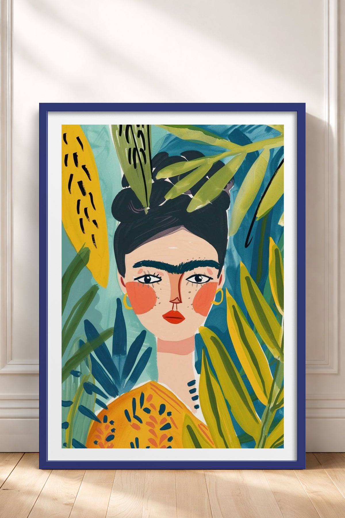 HOMEPACK Ahşap Çerçeveli Tablo Çerçeveli Poster Sanatsal Modern Duvar Dekoru TK-783