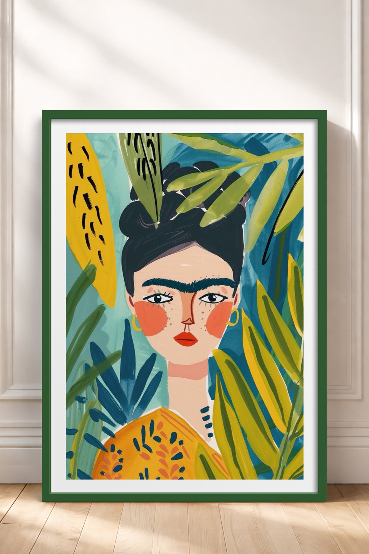 HOMEPACK Ahşap Çerçeveli Tablo Çerçeveli Poster Sanatsal Modern Duvar Dekoru TK-783