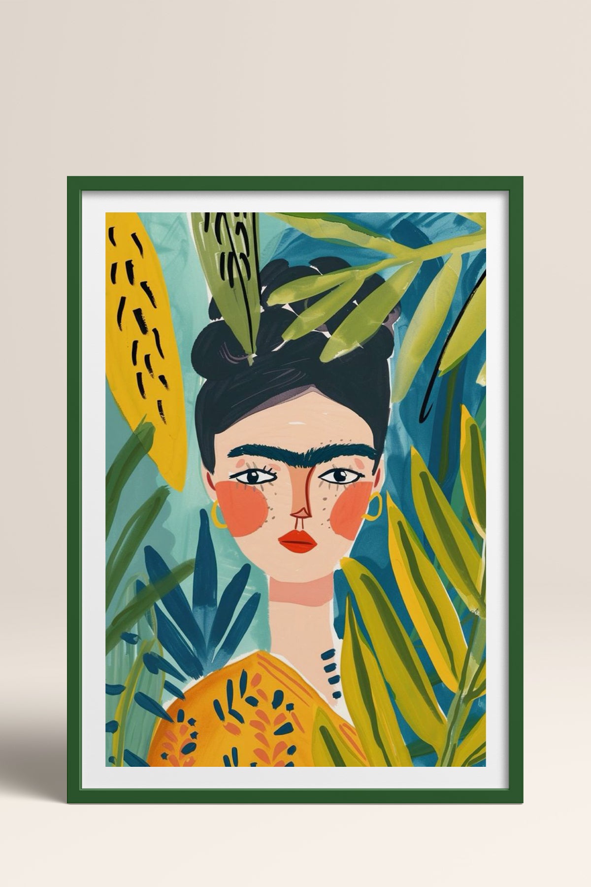 HOMEPACK Ahşap Çerçeveli Tablo Çerçeveli Poster Sanatsal Modern Duvar Dekoru TK-783