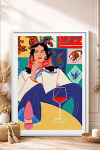 HOMEPACK Ahşap Çerçeveli Tablo Çerçeveli Poster Sanatsal Modern Duvar Dekoru TK-784