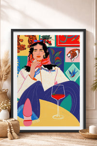 HOMEPACK Ahşap Çerçeveli Tablo Çerçeveli Poster Sanatsal Modern Duvar Dekoru TK-784