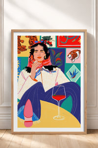 HOMEPACK Ahşap Çerçeveli Tablo Çerçeveli Poster Sanatsal Modern Duvar Dekoru TK-784