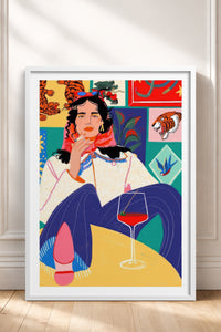 HOMEPACK Ahşap Çerçeveli Tablo Çerçeveli Poster Sanatsal Modern Duvar Dekoru TK-784