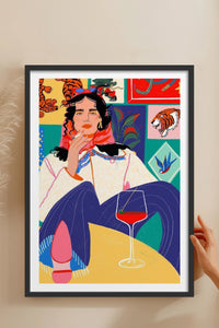 HOMEPACK Ahşap Çerçeveli Tablo Çerçeveli Poster Sanatsal Modern Duvar Dekoru TK-784