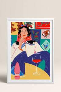 HOMEPACK Ahşap Çerçeveli Tablo Çerçeveli Poster Sanatsal Modern Duvar Dekoru TK-784