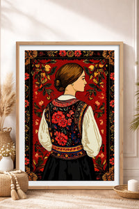 HOMEPACK Ahşap Çerçeveli Tablo Çerçeveli Poster Sanatsal Modern Duvar Dekoru TK-786