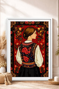 HOMEPACK Ahşap Çerçeveli Tablo Çerçeveli Poster Sanatsal Modern Duvar Dekoru TK-786