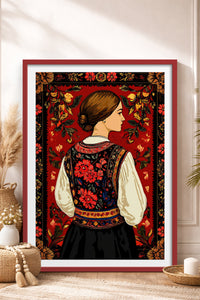 HOMEPACK Ahşap Çerçeveli Tablo Çerçeveli Poster Sanatsal Modern Duvar Dekoru TK-786